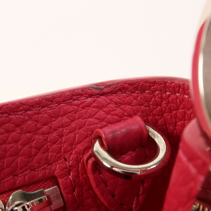 LOUIS VUITTON Taurillon Capucines BB銀扣手挽肩背兩用袋-14