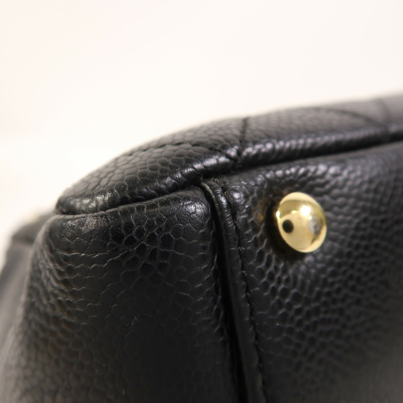 CHANEL 牛皮皮革Petite Timeless Tote金扣鏈帶肩背袋-13