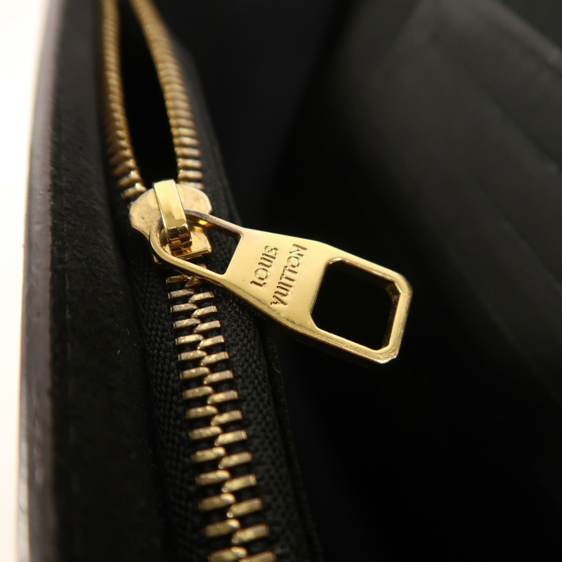 LOUIS VUITTON Monogram Reverse Dauphine Chain Wallet金扣鏈帶肩背袋-13