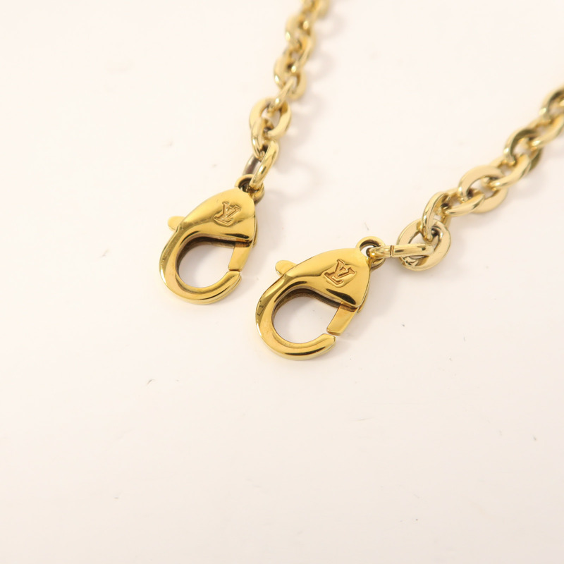 LOUIS VUITTON Monogram Reverse Dauphine Chain Wallet金扣鏈帶肩背袋-14