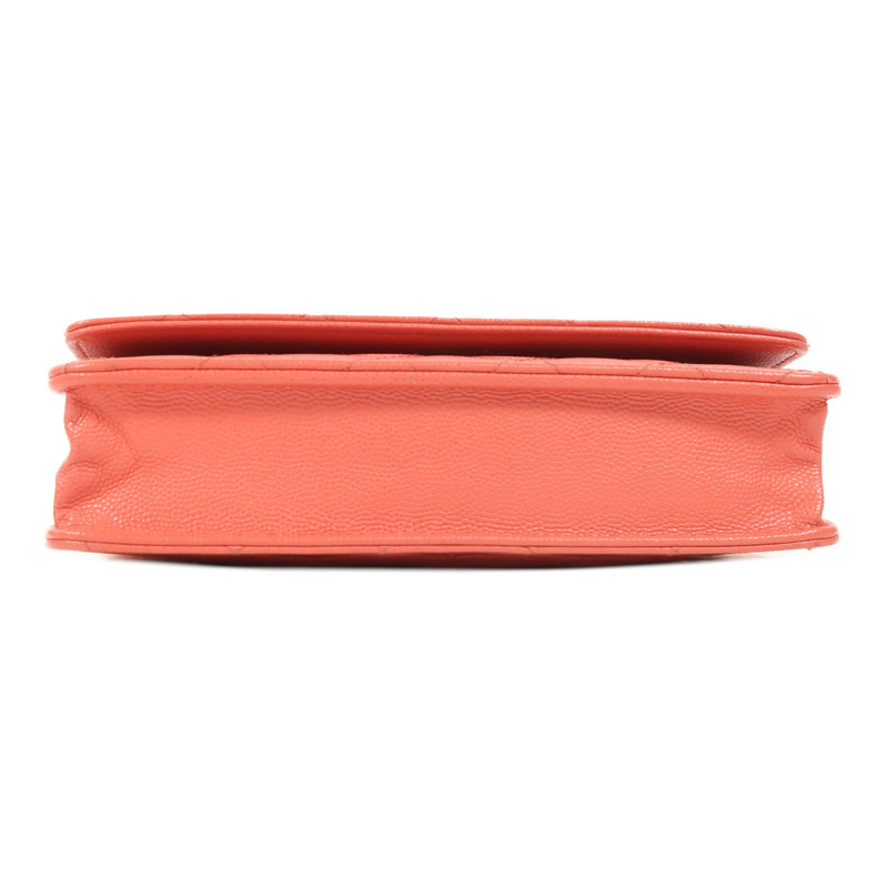 CHANEL 牛皮皮革WOC Wallet On Chain銀扣鏈帶肩背袋-3