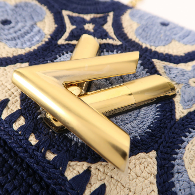 LOUIS VUITTON Crochet Twist MM金扣鏈帶肩背袋-8