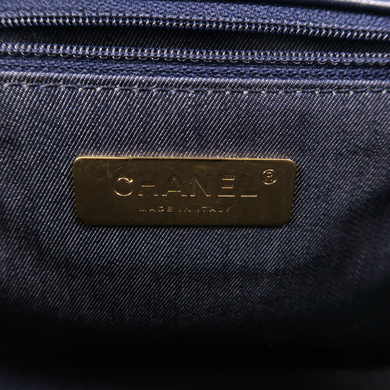 CHANEL 羊皮皮革CC Mania Flap Bag金扣鏈帶肩背袋-5