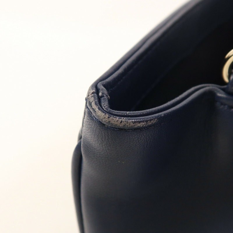 CHANEL 羊皮皮革CC Mania Flap Bag金扣鏈帶肩背袋-20