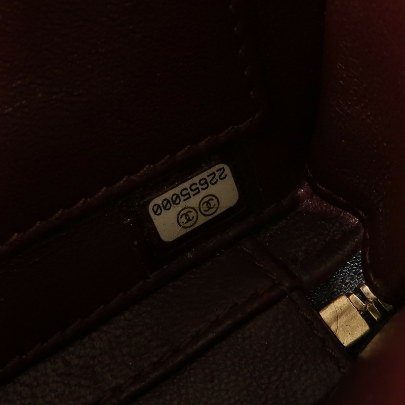 CHANEL 牛皮皮革Vanity Case金扣手挽肩背兩用袋-7