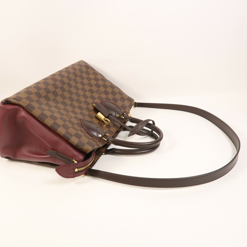 LOUIS VUITTON Damier Normandy金扣手挽肩背兩用袋-7