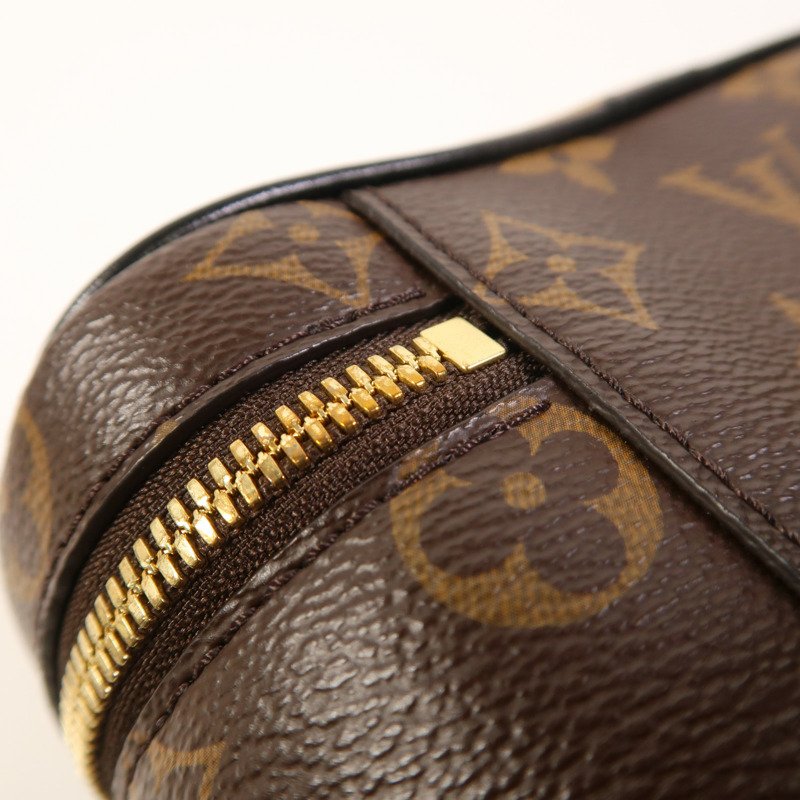 LOUIS VUITTON Monogram Reverse Vanity PM金扣手挽肩背兩用袋棕色-13