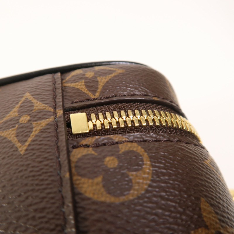 LOUIS VUITTON Monogram Reverse Vanity PM金扣手挽肩背兩用袋棕色-14