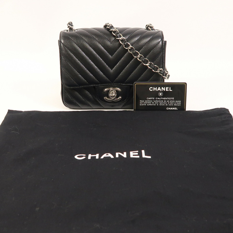 LOUIS VUITTON 牛皮皮革Mini Classic 17銀扣鏈帶肩背袋-9