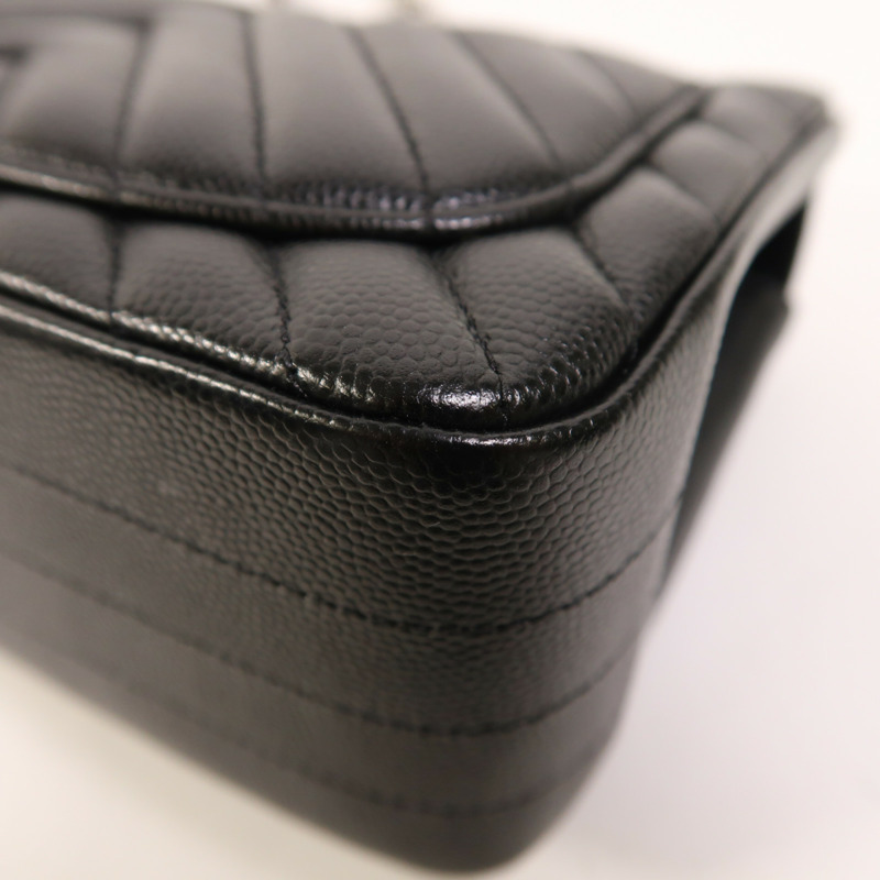 LOUIS VUITTON 牛皮皮革Mini Classic 17銀扣鏈帶肩背袋-13