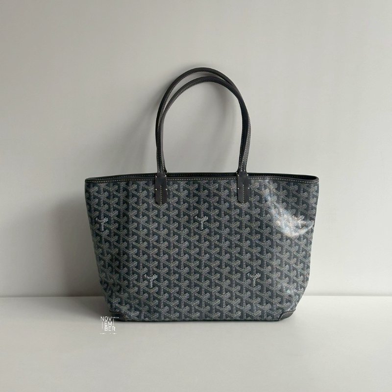 閒置新🩵 Goyard 戈雅 Artois PM 灰 (手繪史努比和藍色愛心)-5