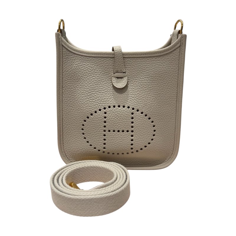 HERMES 愛馬仕 Evelyne16 米白色-0