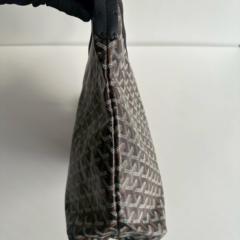 閒置新有購證🙌🏻 Goyard 戈雅 Hobo 黑 (手繪藍色愛心)-7