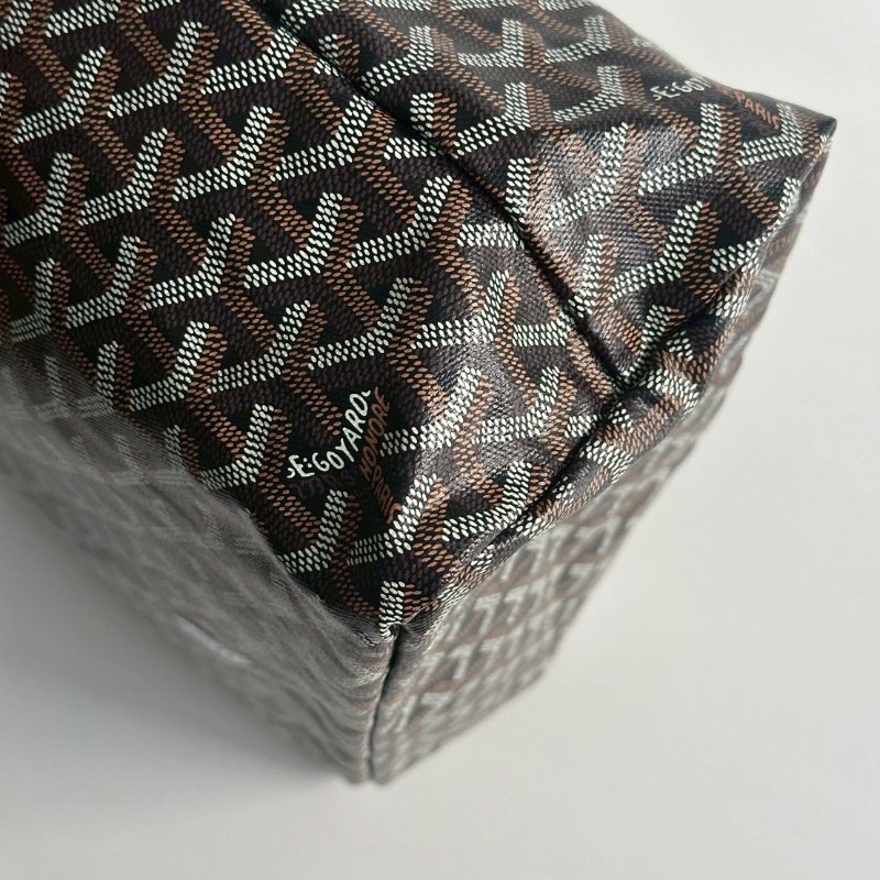 閒置新有購證🙌🏻 Goyard 戈雅 Hobo 黑 (手繪藍色愛心)-12