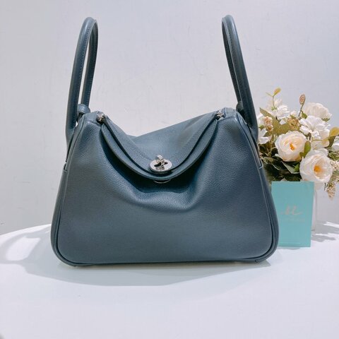 TW4717 Hermes Lindy 26 Evercolor 2Z Bleu Nuit x PHW 夜空深藍色