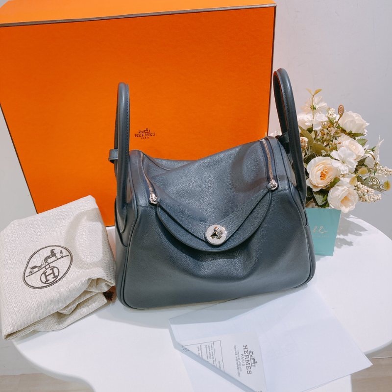 TW4717 Hermes Lindy 26 Evercolor 2Z Bleu Nuit x PHW 夜空深藍色-19