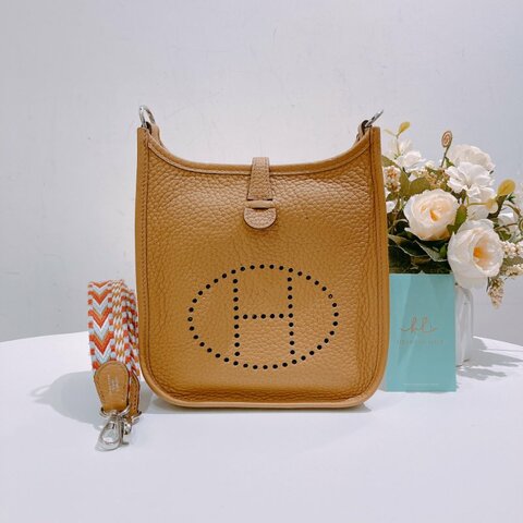 TW4716 Hermes Mini Evelyne TC 4B Biscuit x PHW 餅乾色