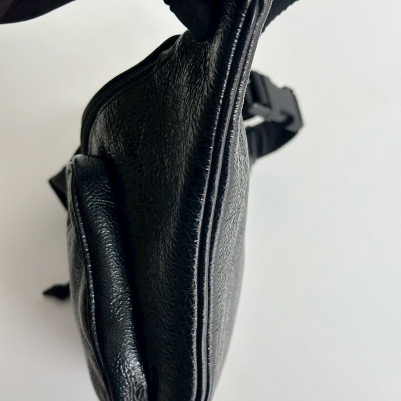 99新🆕 Balenciaga 巴黎世家 Exploer Beltpack 黑色男士腰包-9