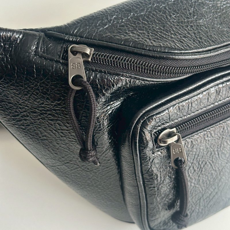 99新🆕 Balenciaga 巴黎世家 Exploer Beltpack 黑色男士腰包-18