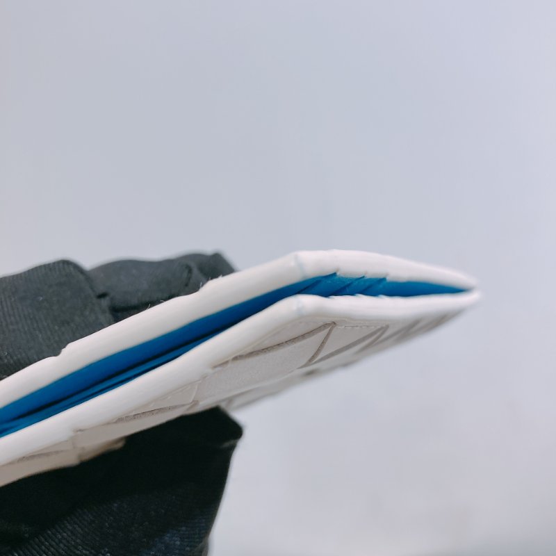 TW4715 Bottega Veneta Card Holder Blanc 彩藍色配白色-9