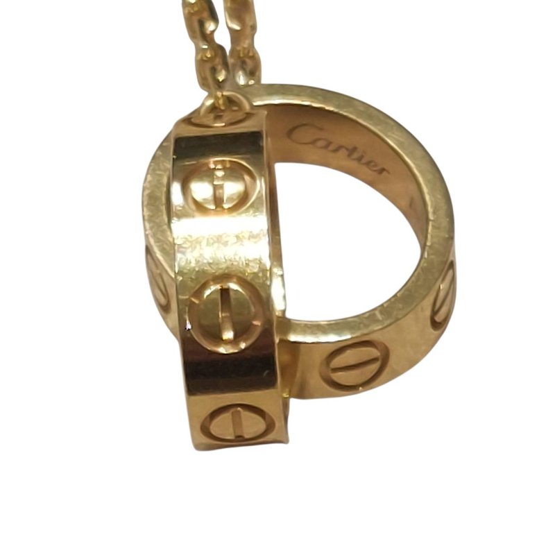 CARTIER 卡地亞 BABY LOVE NECKLACE 18K 項鍊 PG 玫瑰金-1