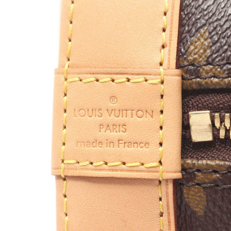 路易威登 Alma BB 單肩手提包 M53152 Monogram 帆布皮革棕色二手-3