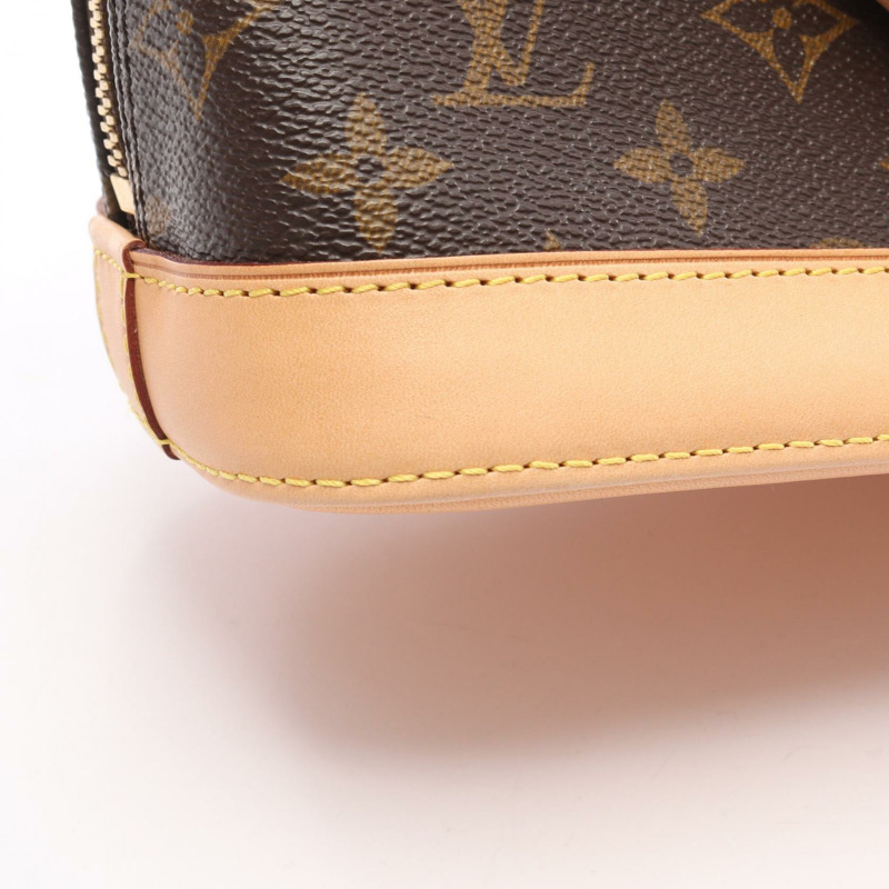 路易威登 Alma BB 單肩手提包 M53152 Monogram 帆布皮革棕色二手-6