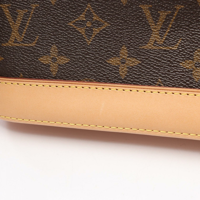 路易威登 Alma BB 單肩手提包 M53152 Monogram 帆布皮革棕色二手-7