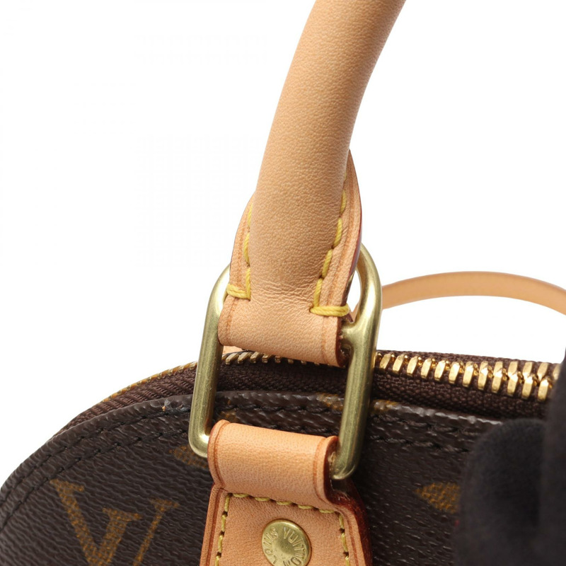 路易威登 Alma BB 單肩手提包 M53152 Monogram 帆布皮革棕色二手-8