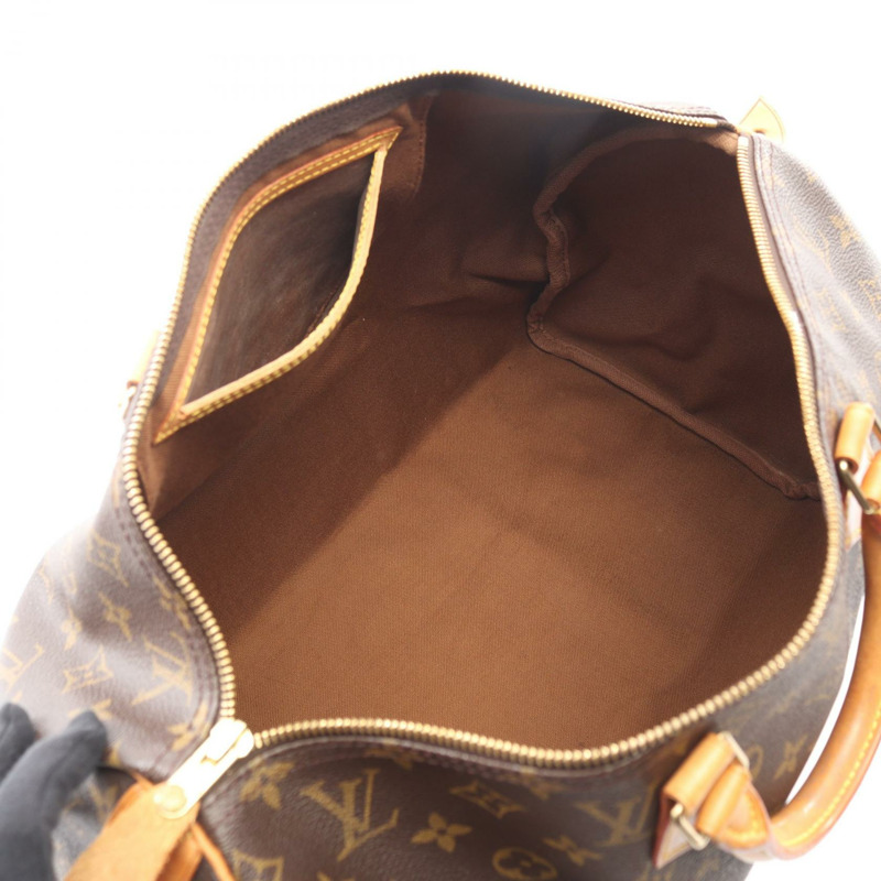 路易威登 Speedy 40 旅行手提包 M41522 Monogram 皮革 棕色 二手 女士-2