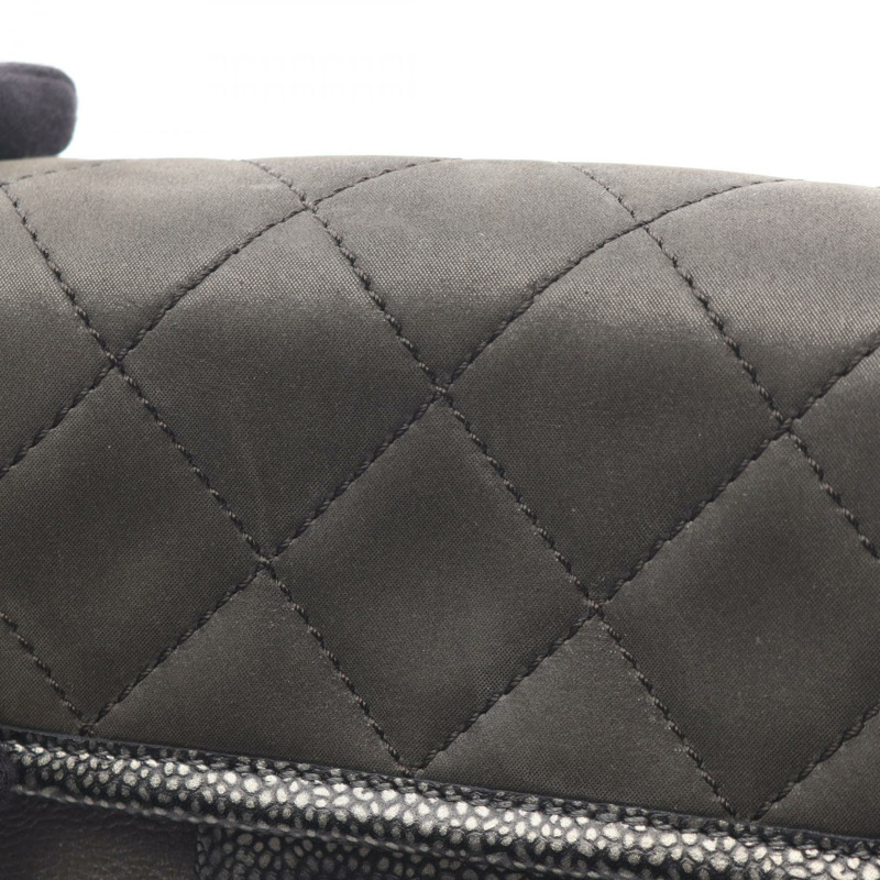 香奈兒 (CHANEL) Matelasse Chain Shoulder Bag 斜背包 皮革 灰色 二手 女士 CC Coco-7