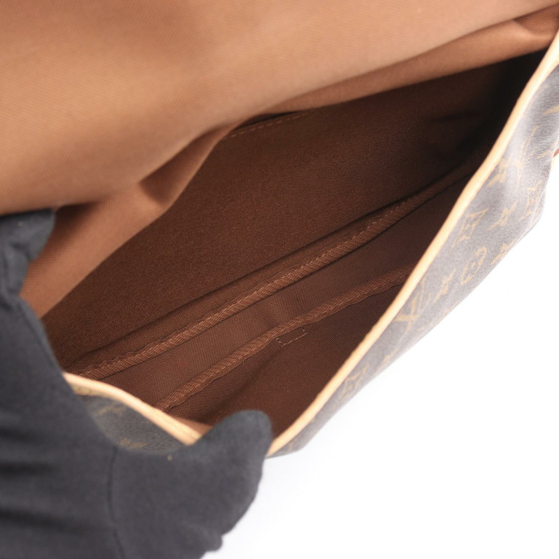 路易威登 Saumur 30 肩挎包 M42256 Monogram 皮革 棕色 LV-2