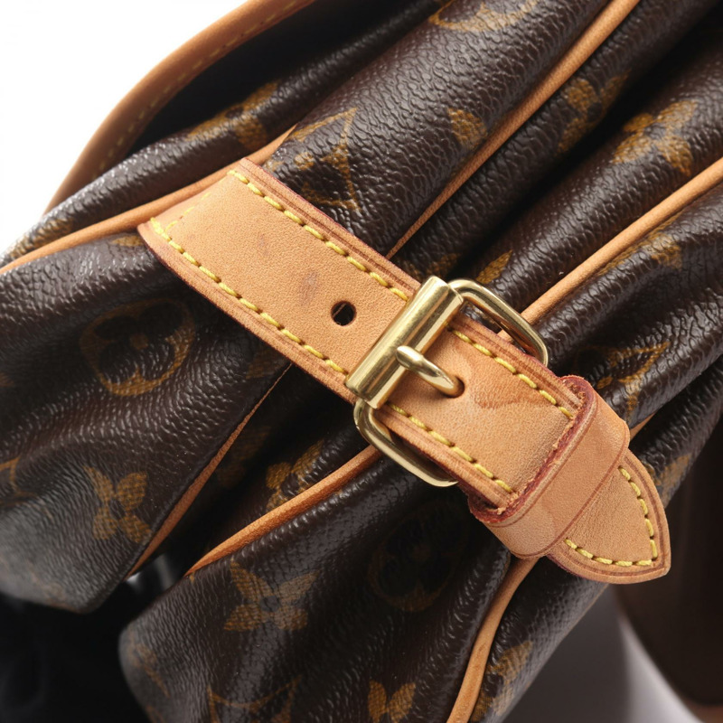 路易威登 Saumur 30 肩挎包 M42256 Monogram 皮革 棕色 LV-9