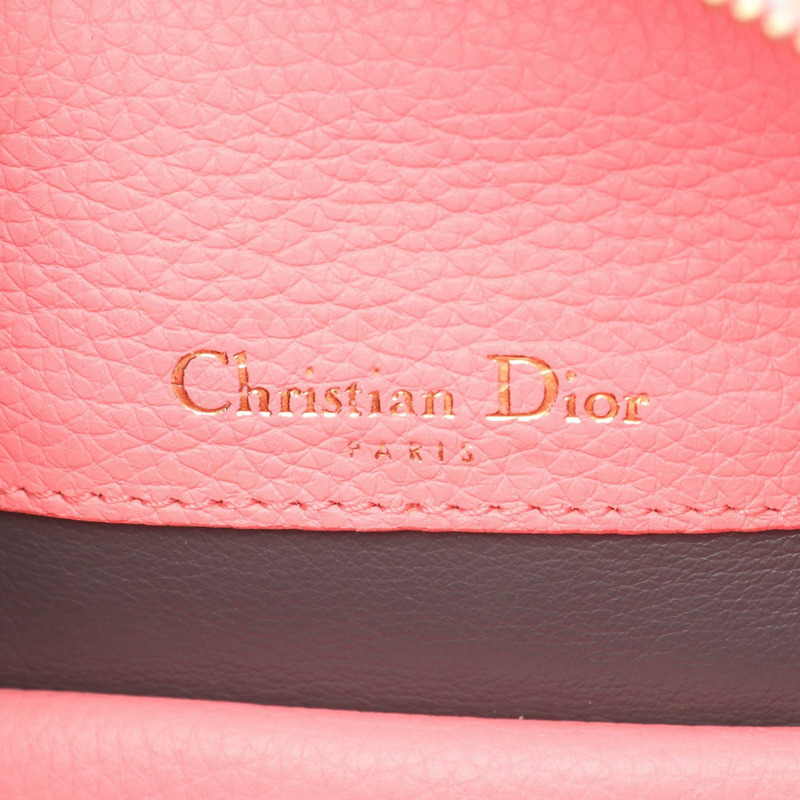 Dior Open Bar 小號手提包,灰色皮革,二手女款-3