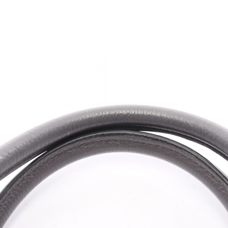 Dior Open Bar 小號手提包,灰色皮革,二手女款-6