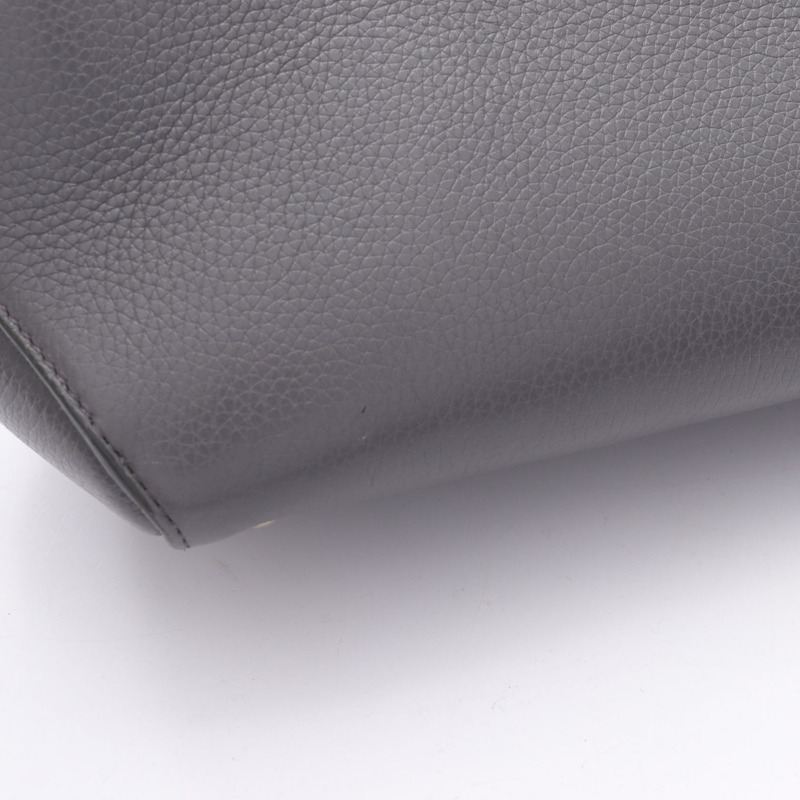 Dior Open Bar 小號手提包,灰色皮革,二手女款-8