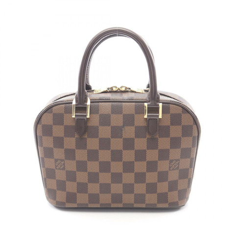 路易威登 Sarria 迷你手提包 N51286 Damier Ebene 帆布皮革 棕色 二手