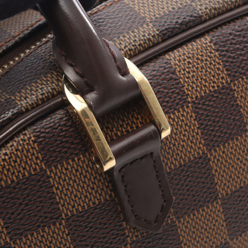 路易威登 Sarria 迷你手提包 N51286 Damier Ebene 帆布皮革 棕色 二手-10