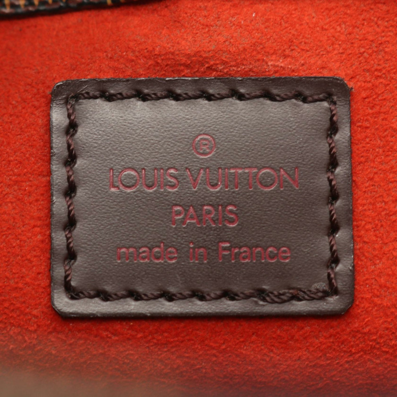 路易威登 Aubagne 單肩包 N51129 Damier 皮革 棕色 Ebene 二手女士-3