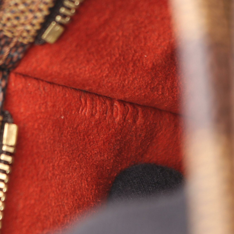 路易威登 Aubagne 單肩包 N51129 Damier 皮革 棕色 Ebene 二手女士-4