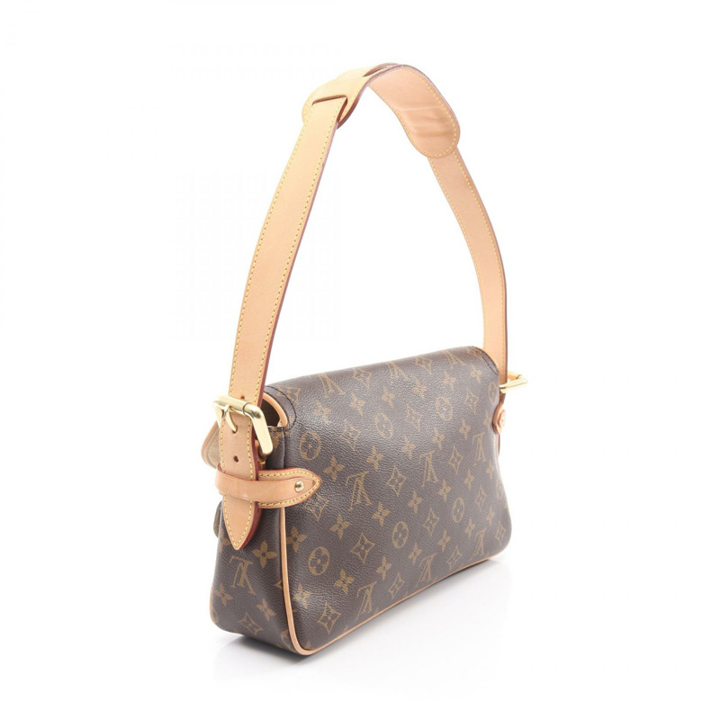 路易威登 Hudson PM 單肩包 M40027 Monogram 皮革 棕色 二手 女士-1
