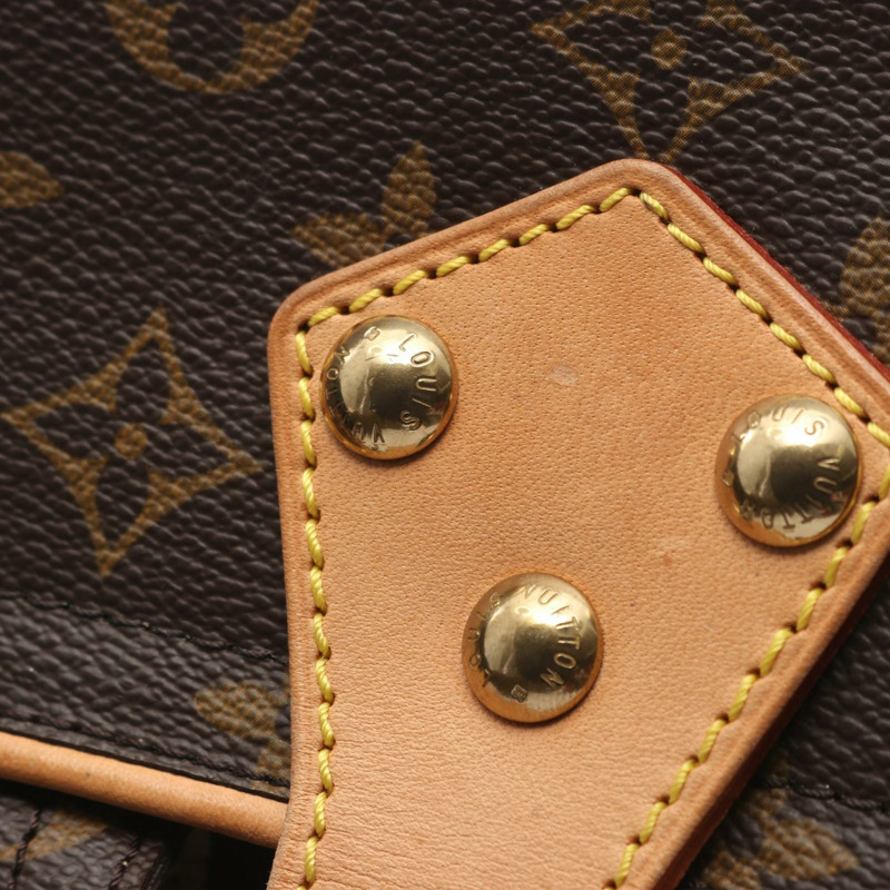 路易威登 Hudson PM 單肩包 M40027 Monogram 皮革 棕色 二手 女士-8
