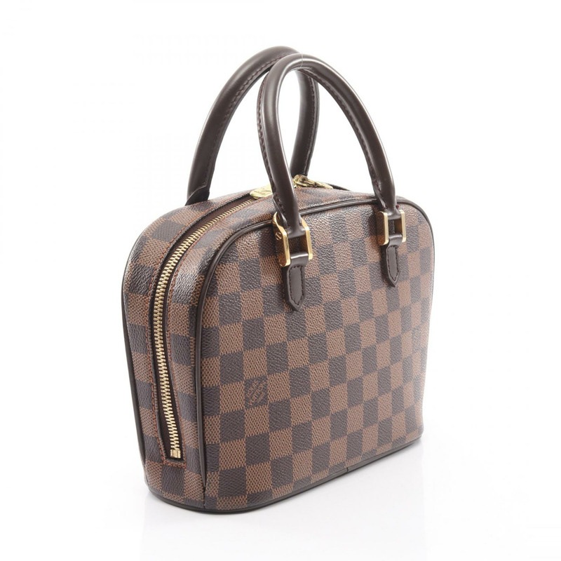路易威登 Saria 迷你手提包 N51286 Damier 帆布皮革 棕色 Ebene 二手-1