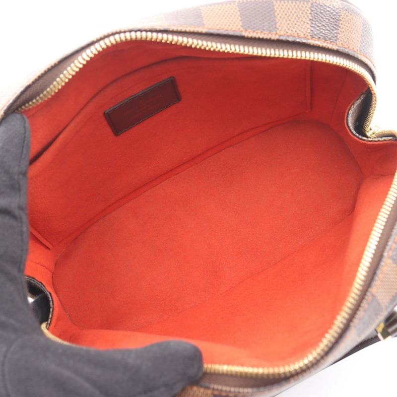 路易威登 Saria 迷你手提包 N51286 Damier 帆布皮革 棕色 Ebene 二手-2