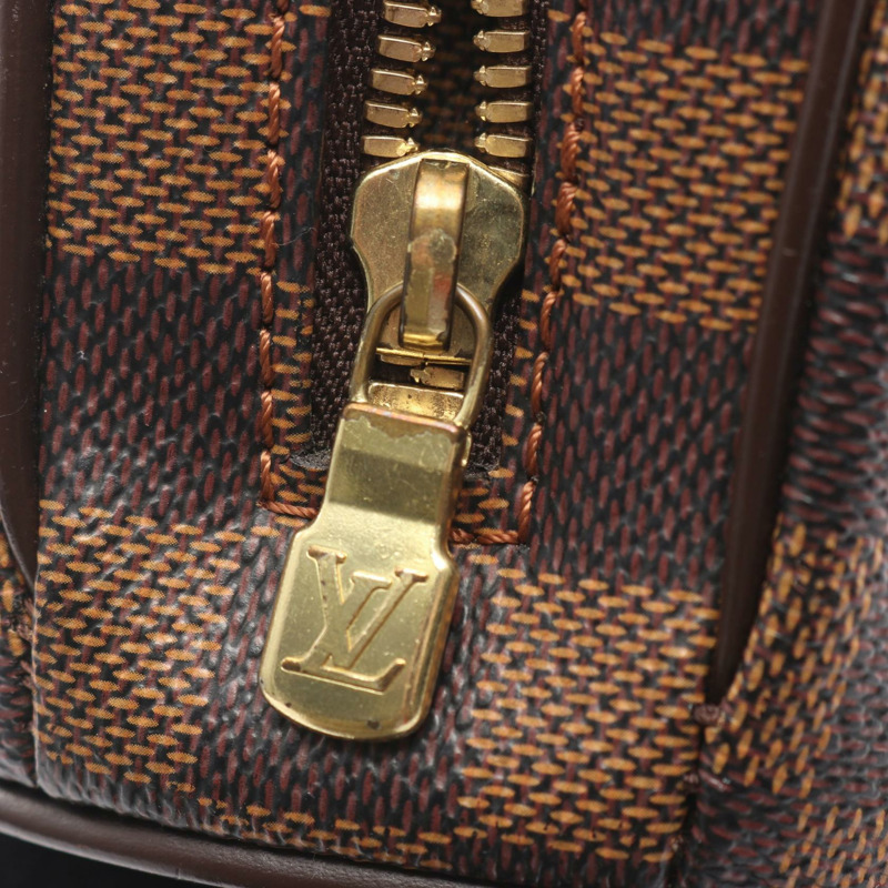 路易威登 Saria 迷你手提包 N51286 Damier 帆布皮革 棕色 Ebene 二手-6