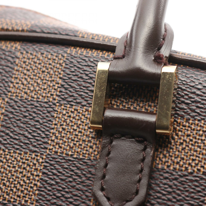 路易威登 Saria 迷你手提包 N51286 Damier 帆布皮革 棕色 Ebene 二手-7
