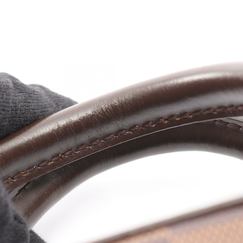 路易威登 Saria 迷你手提包 N51286 Damier 帆布皮革 棕色 Ebene 二手-8