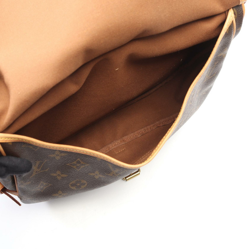 路易威登 Saumur 30 斜背包 M42256 Monogram 帆布皮革 LV-2