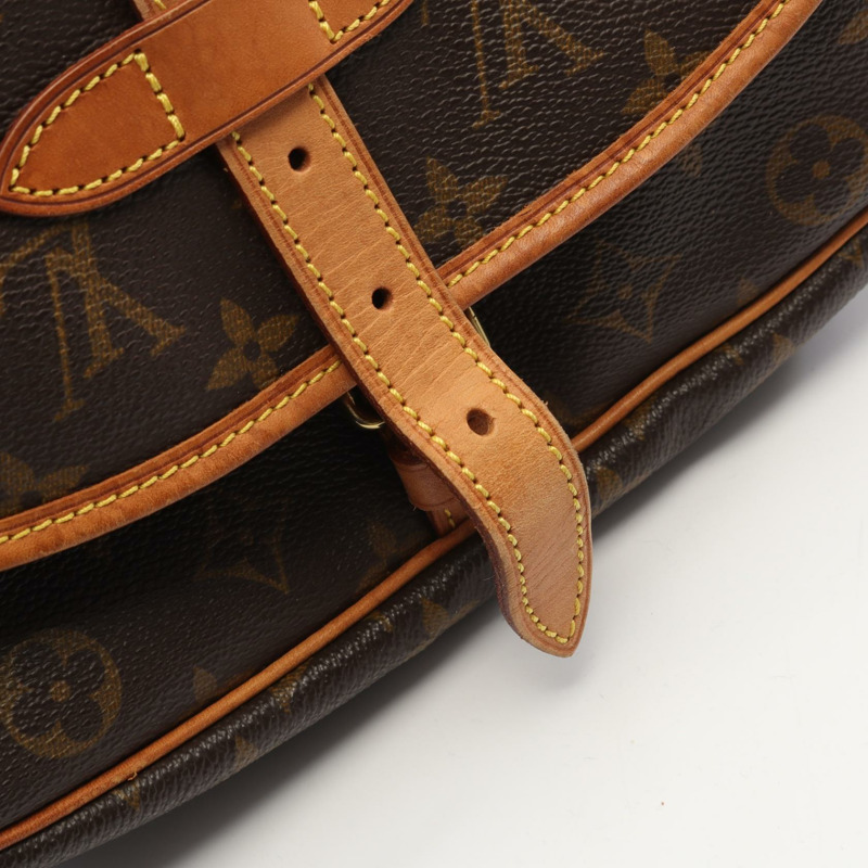 路易威登 Saumur 30 斜背包 M42256 Monogram 帆布皮革 LV-9