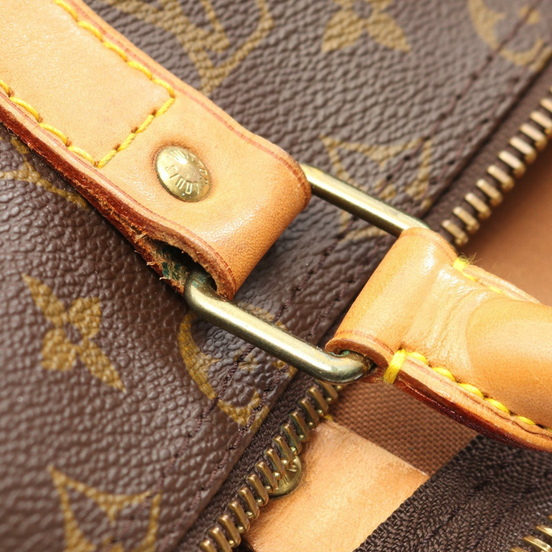 路易威登 Keepall50 手提包 M41426 Monogram 帆布皮革棕色二手男女通用-11